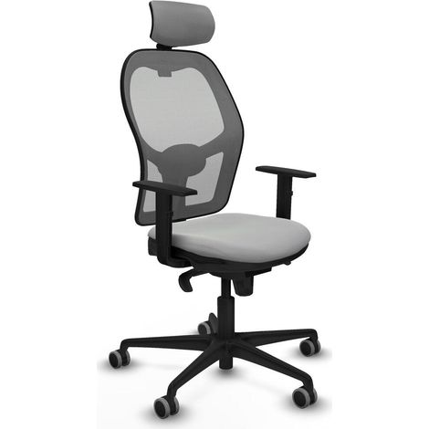 Piqueras y Crespo Silla de Oficina Gris Claro Confort