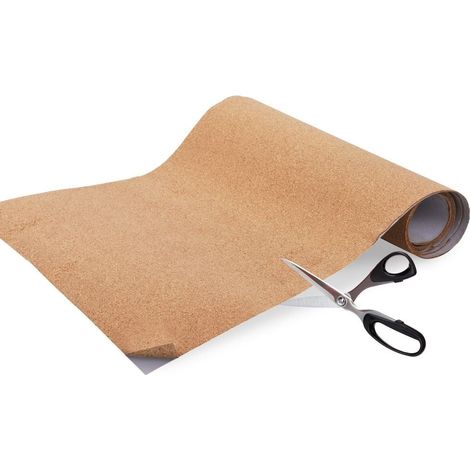 Tapete de corcho autoadhesivo para cajones y armarios, recortable.