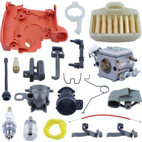 Kit de préparation de base de filtre à air de carburateur pour Husqvarna 362 365 371 372 503283203, carburateur, filtre à air, tige de starter, ressort de l'accélérateur, câble de l'accélérateur, coud (1/5)
