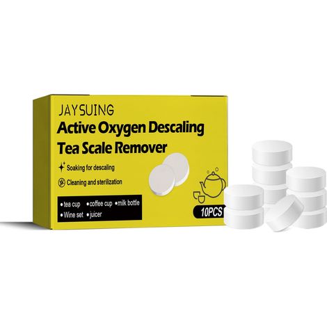 Descaler Tablets - Effervescent Limescale Remover for Steam Kettles Coffee Machines Irons and Household Appliances - 10 Pack (1/5)