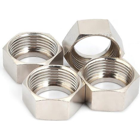 Écrous à soufflet 3/4 pouce 3/4" pour tuyau ondulé de chauffe-eau 20 mm (4 pièces, plaqué cuivre)