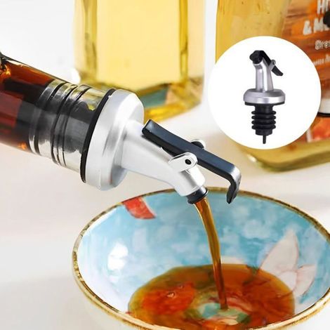 Bec Verseur - Acier Inoxydable 304 - Étanche Réutilisable - Pour Bouteilles d'Alcool Huile Vinaigre - Lot de 6 (1/5)