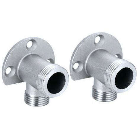Kit d'installation pour connecter le tuyau pour robinet apparent. système de douche extérieur. mitigeur thermostatique. conversion encastré en surface Macaron (1/5)
