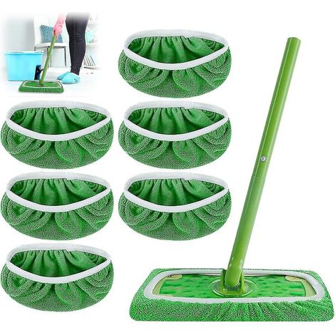 Online Store - 6 lingettes de balai en microfibre réutilisables pour balais Swiffer Sweeper (1/4)