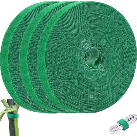 3 Rollen Pflanzenbinder, 15 m verstellbar, 10 mm starkes Nylon, zum Anbinden von Kletterpflanzen und zum Ordnen von Kabeln im Garten/auf dem Balkon (1/5)