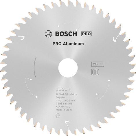 Bosch PRO  aluminio inalámbrico  hoja para  sierras circulares  140 x  1,6 x  20 mm  - 2608837755
