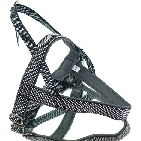 Nobby® Hunde Norwegergeschirr Classic Preno Royal L Schwarz & Weiß 60-76 cm - Nylon (1/2)