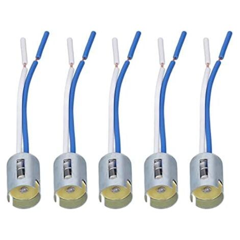 Douille d'ampoule 1156, Douille d'ampoule 1156 en Métal, Caoutchouc, 10 Pièces, Douilles d'ampoule 1156, Support de Clignotant Led avec Harnais 3,5 Pouces Dc 12Vible (1/4)