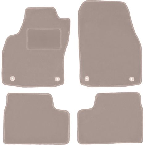 Beige Veloursmatten für: Opel Astra H Limousine, Schrägheck, Kombi, TwinTop, Cabrio, Coupé (2003-2010)