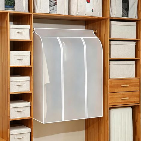 Staubschutzhülle für Kleidung aus PEVA, mit doppelseitigem Reißverschluss und Klettverschluss, 100 x 50 x 120 cm, 18,99 € (1/5)