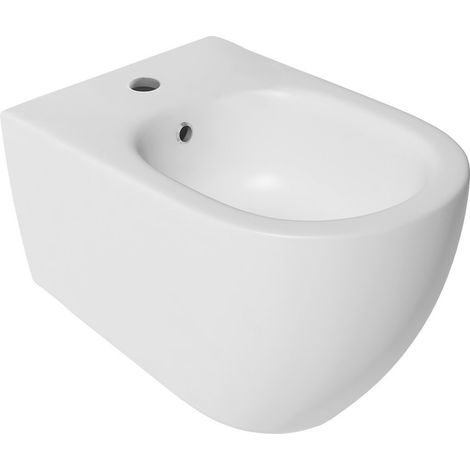 Sapho Infinity - Bidet suspendu, trou pour robinetterie, blanc mat 10NF41001-2L (1/3)