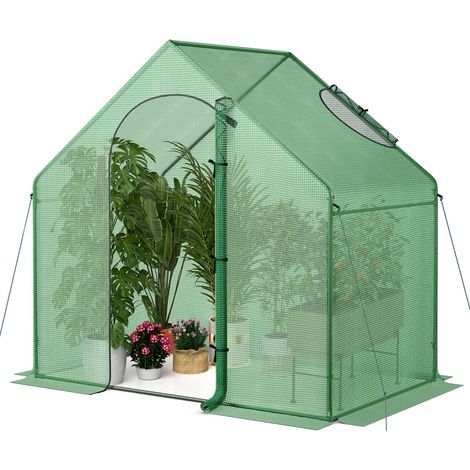 Walk-in Greenhouse Portable Outdoor Warm House for Winter-Green (1/5)
