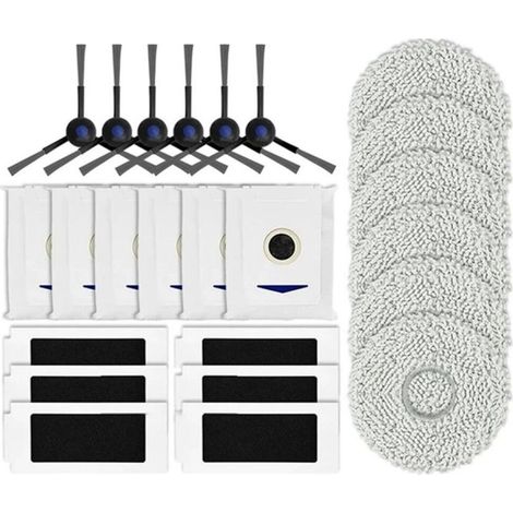 Pièces de Rechange pour Aspirateur pour T30 Pro Omni / DDX14 / T30 MAX, Brosse Latérale, Filtre Hepa, Vadrouille, Sac à Poussière (1/5)