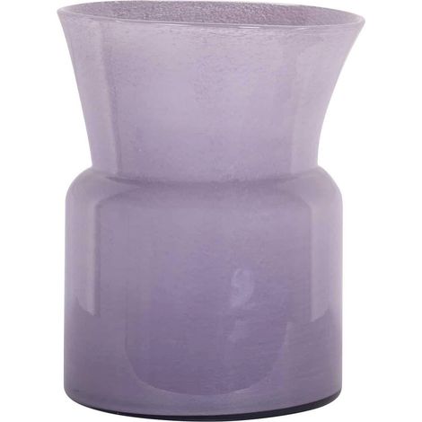 Vase en verre violet moderne pour une touche décorative élégante - violet pastel translucide (1/2)