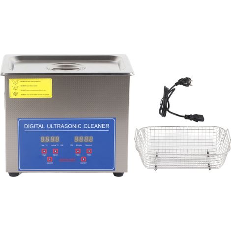Nettoyeur Ultrasonique 3L avec Minuteur – Réservoir en Acier Inoxydable, Cuve de Nettoyage à Ultrasons, Prise EU 220V, Usage Professionnel et Domestique (1/5)