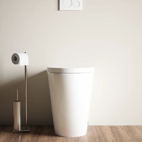 WC sans rebord h 50 cm avec siège Soft-close Mod. Roma Comfort