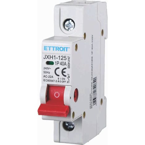 ETTROIT interruttore sezionatore din 1P 40A 220V JX414000