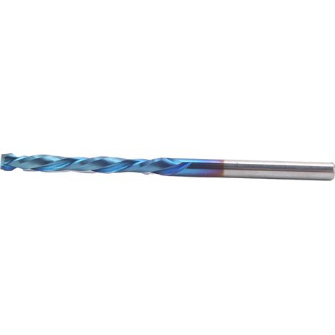 Fraise à 2 dents à queue droite, revêtement nano bleu, pour défonceuse CNC, 3,175 x 28 x 60 mm (1/5)