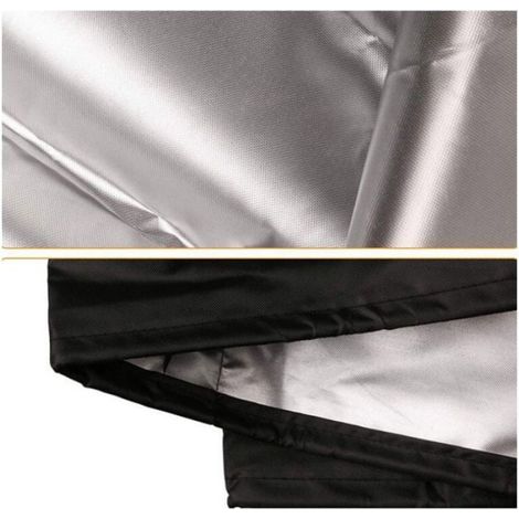 Housse Balancelle Jardin Imperméable 210D Oxford UV Résistant 140x66x91 cm Protection Hamac Banc Vent Pluie Solaire (1/3)