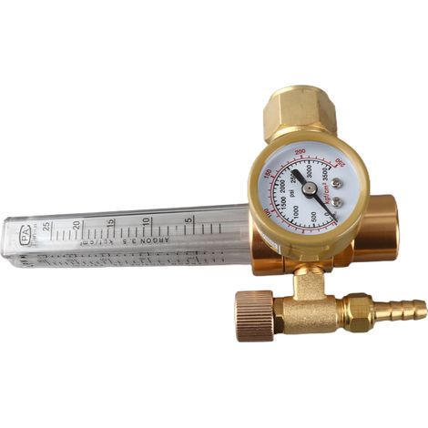 Vanne régulateur soudure laiton débitmètre gaz CO2 accessoire poste soudage MIG OBC-191 (1/5)