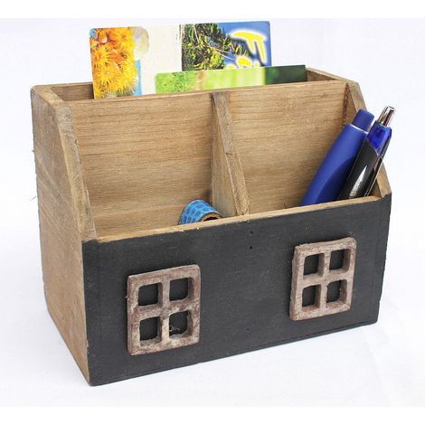 Classeur de bureau 14B198 Utensilo Porte-lettres shabby 18,5 cm Set Box Classeur (1/5)