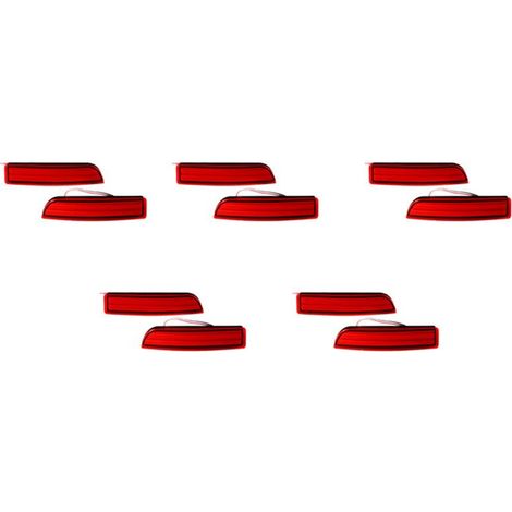 Adecuado para paquetes de 10 reflectores de freno LED para parachoques trasero de automóviles, compatibles con Avensis/Alphard Mki/Rav4, luz de freno LED individual. (1/4)