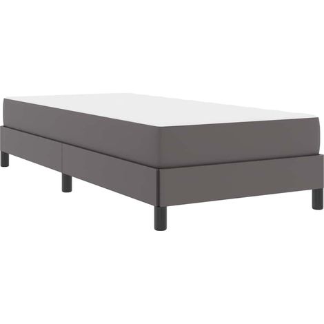 Lit simple，Lit adulte，Lit Autre Gris 80 x 200 cm Faux cuir (1/5)
