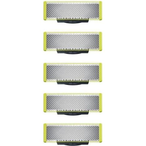 Lames de rechange pour tondeuse OneBlade – Compatible avec modèles QP2523, QP2530, QP6523, QP220 – Lot de 5 lames d’entretien pour salle de bain (1/4)