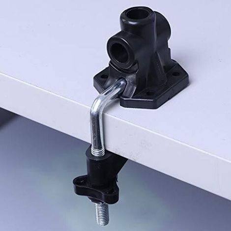 2 Stück Tischlampenhalterungsclips, Befestigungszubehör mit Schraube, Kamerablitzhalterung, geeignet für Mikrofonstative und Tischlampen (1/4)