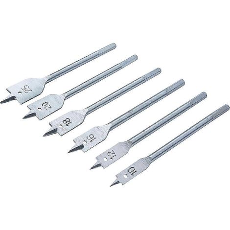 Lot de 6 forets plats pour bois (10-25 mm) (1/5)