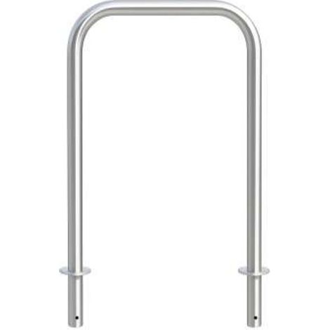 Dissuasore archetto inox rettangolare H 100 cm x L 60 cm da interrare