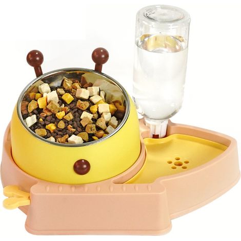 AquaPet 2-in-1-Napf – Automatischer Wasserspender für Hunde und Katzen (Pink) (1/5)