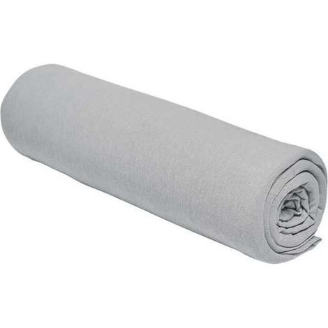 Drap housse TODAY Essential - 140 x 190+25 cm - 1 personne - 100% Coton jersey - Acier