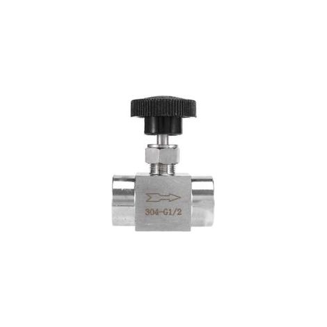 1/2" BSP-Nadelstoppventil mit gleichgroßem Innengewinde aus Edelstahl 304 - Crezuo