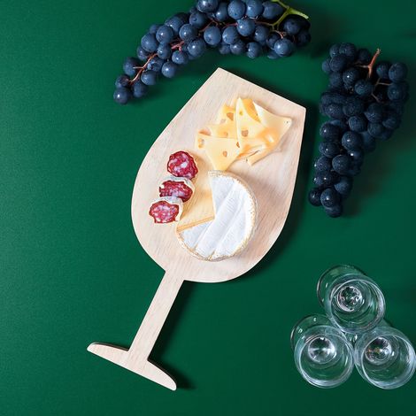 Planche à Apéro - COOK CONCEPT - En Forme de Verre de Vin - Beige (1/5)