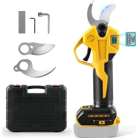 Sécateur électrique Sans Fil Compatible avec 18V,20v Batteries, Moteur Sans Brosse, Diamètre de Coupe max. 28 mm, Pour Parterres de Fleurs, Jardins, Branches (1/5)