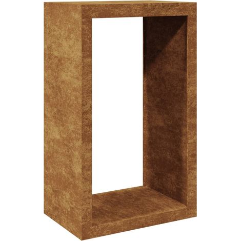Portalegna 60 x 40 x 100 cm Acciaio Corten Marrone 020043722