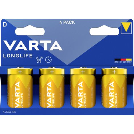 Varta VARTA Longlife D Blister 4 Pile LR20 (D) alcaline(s) 1.5 V 4 pc(s) W757023