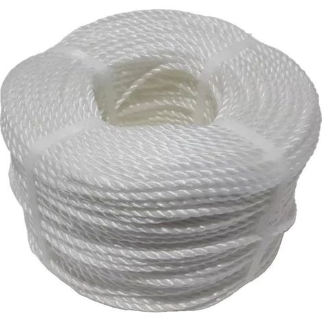 Strong 6mm twisted nylon rope, 30m length, for sailing (1/5)