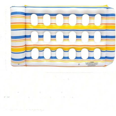 Hamac aquatique pliable pour l'été, matelas flottant gonflable en PVC