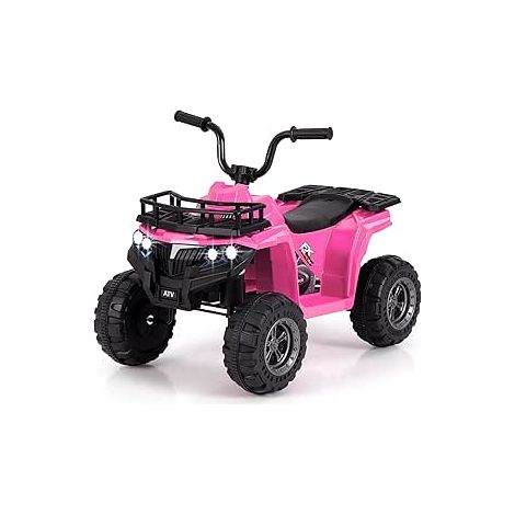 6V 4-Wheeler Quad Car with One-Button Start Kids Ride On Electric ATV (1/5)