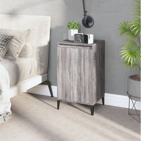 Nachttisch Grau Sonoma 40x35x70 cm Holzwerkstoff