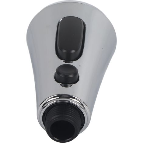 Mitigeur rotatif universel avec aérateur extensible pour cuisine et lavabo, bec orientable anti-éclaboussure, pommeau de douche rotatif extractible, argenté. (1/5)