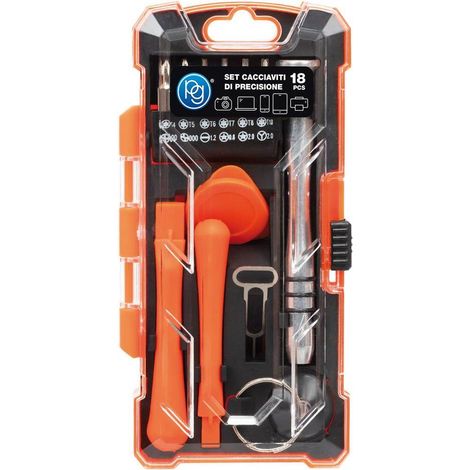 KIT ACCESSORI RIPARAZIONE SMARTPHONE/PC set 18 pezzi