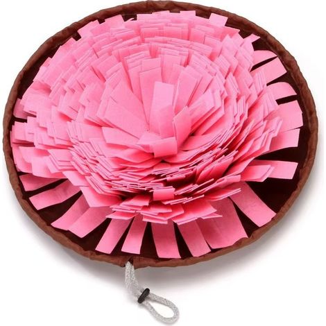 Futterspielmatte für Hunde und Katzen, 48 x 48 x 8 cm, Anti-Stress-Spielzeug zur mentalen Förderung, bissfest, Futternapf für langsames Fressen und Geruchstraining (1/3)