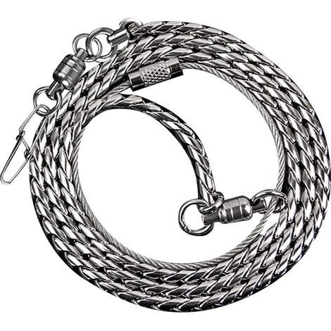 Stainless Steel Bird Leash with Rotating Ring and Ankle Harness for Parrots and Cockatiels Outdoors (1/5)