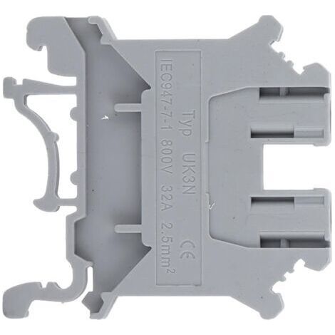 Blocs de jonction combinés, bornes en cuivre isolées montées sur rail DIN, 100 pièces, pour connexions électriques.