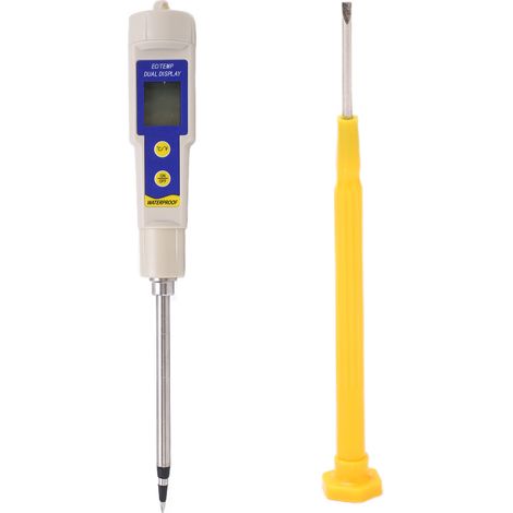 EC315 Testeur de Sol Portable avec Écran LCD, Compteur de Température et Conductivité Électrique, Commutateur ℃/℉ pour Jardins et Vergers (1/5)