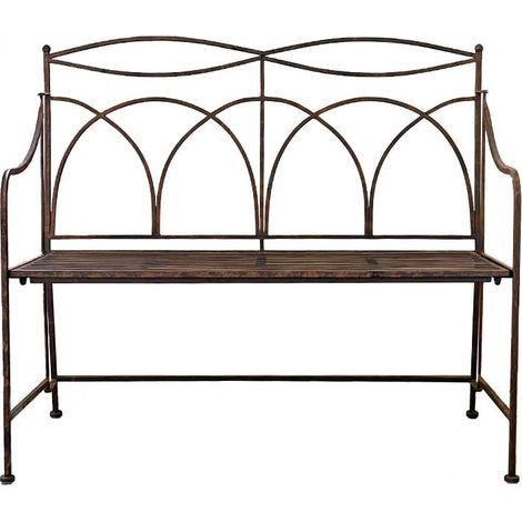 Banc de jardin fer 107x46x95cm (1/2)