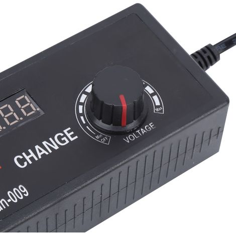 Alimentation réglable 3-12 V 10 A, haute puissance, régulation de tension et de vitesse, adaptateur d'affichage AC110240 V, norme européenne (1/5)